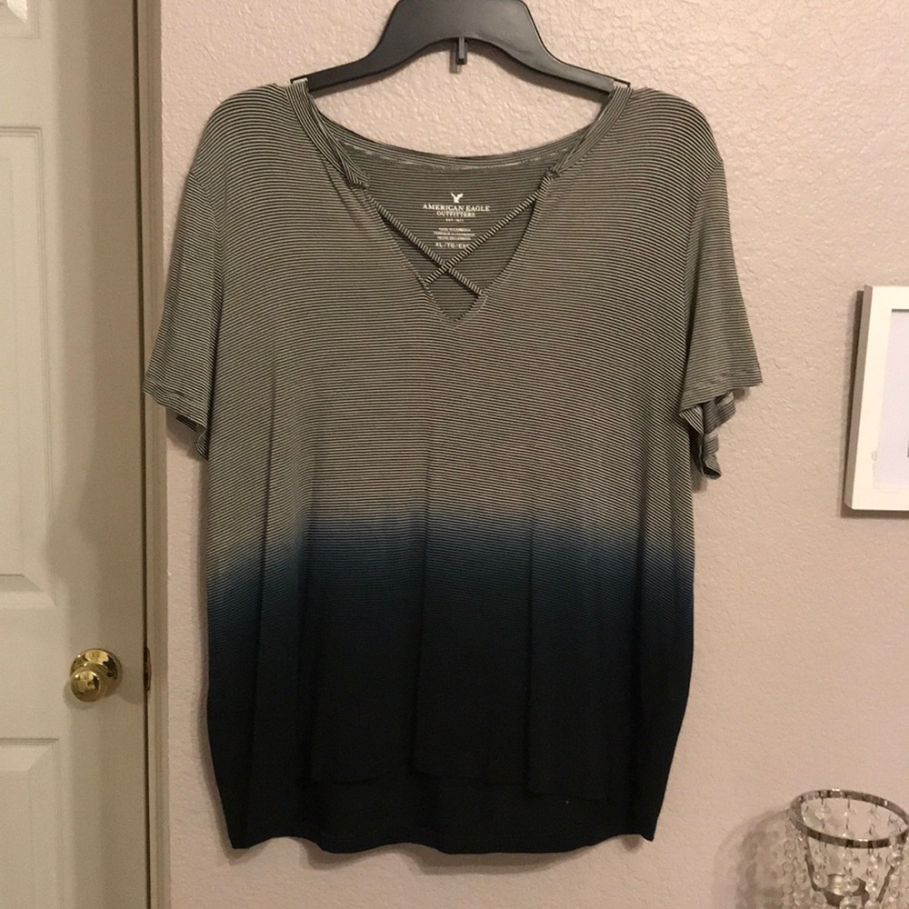 Ombré striped shirt